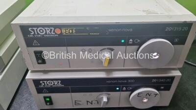 Mixed Lot Including 1 x Karl Storz 20712120 Multidrive 2 Control Unit, 1 x Karl Storz 20131520 Xenon Nova Light Source, 1 x Karl Storz 20134020 Xenon Nova 300 Light Source , 1 x Karl Storz 22200020 Image 1 Control Unit and 1 x Karl Storz 20012630 Footsw - 2