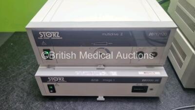 Mixed Lot Including 1 x Karl Storz 20712120 Multidrive 2 Control Unit, 1 x Karl Storz 20131520 Xenon Nova Light Source, 1 x Karl Storz 20134020 Xenon Nova 300 Light Source , 1 x Karl Storz 22200020 Image 1 Control Unit and 1 x Karl Storz 20012630 Footsw - 3