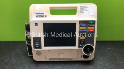 Medtronic Lifepak 12 Biphasic Defibrillator / Monitor with ECG, SpO2, NIBP, CO2 and Printer Options (Powers Up with Service Light, Batteries Not Included)