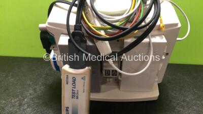 Philips HeartStart MRx Defibrillator / Monitor with ECG and Printer Options, 1 x ECG Lead, 1 x Paddle Lead with Test Load, 1 x M3538A Battery and 1 x M3539A Module (Both Power Up) - 5