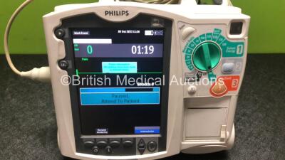 Philips HeartStart MRx Defibrillator / Monitor with Pacer, ECG and Printer Options, 1 x ECG Lead, 1 x Paddle Lead with Test Load, 1 x M3538A Battery and 1 x M3539A Module (Both Power Up) - 2