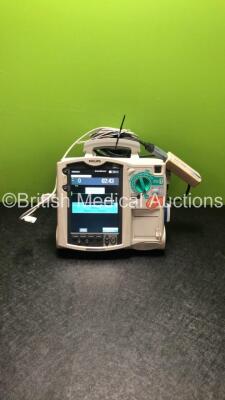 Philips HeartStart MRx Defibrillator / Monitor with Pacer, ECG and Printer Options, 1 x ECG Lead, 1 x Paddle Lead with Test Load, 1 x M3538A Battery and 1 x M3539A Module (Both Power Up)