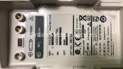 Philips HeartStart MRx Defibrillator / Monitor with Pacer, ECG and Printer Options, 1 x ECG Lead, 1 x Paddle Lead with Test Load, 1 x M3538A Battery and 1 x M3539A Module (Both Power Up) - 5