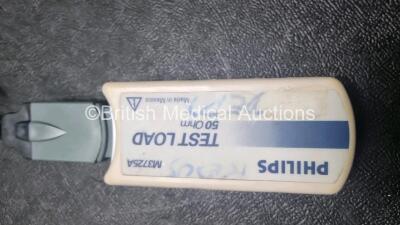 2 x Philips Heartstart XL+ Defibrillators Including ECG and Printer Options with 2 x Paddle Leads, 2 x M3725a Test Loads and 2 x 3 Lead ECG Leads (Both Power Up) *US51717133 / US6171793* - 5