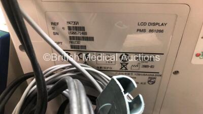 3 x Philips Heartstart XL Smart Biphasic Defibrillator Including Pacer, ECG and Printer Options with 2 x M3725A Test Load, 2 x 3 Lead ECG Lead and 3 x Paddle Leads (All Power Up) *SN US00591513 / US00571485 / US00601877* - 5