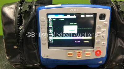 Zoll X Series Monitor/Defibrillator Including ECG, SPO2, NIBP, CO2 and Printer Options with 1 x Sure Power II Battery, 1 x NIBP Cuff and Hose, 1 x 4 Lead ECG Lead, 1 x 6 Lead ECG Lead, 1 x Paddle Lead and 1 x SPO2 Finger Sensor in Carry Bag (Powers Up and - 2