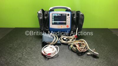 Zoll X Series Monitor/Defibrillator Including ECG, SPO2, NIBP, CO2 and Printer Options with 1 x Sure Power II Battery, 1 x NIBP Cuff and Hose, 1 x 4 Lead ECG Lead, 1 x 6 Lead ECG Lead, 1 x Paddle Lead and 1 x SPO2 Finger Sensor in Carry Bag (Powers Up and