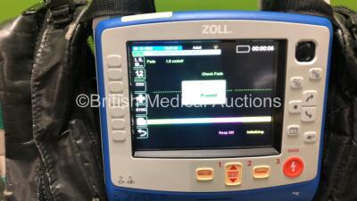 Zoll X Series Monitor/Defibrillator Including ECG, SPO2, NIBP, CO2 and Printer Options with 1 x Sure Power II Battery, 1 x NIBP Cuff and Hose, 1 x 4 Lead ECG Lead, 1 x 6 Lead ECG Lead, 1 x Paddle Lead and 1 x SPO2 Finger Sensor in Carry Bag (Powers Up and - 2