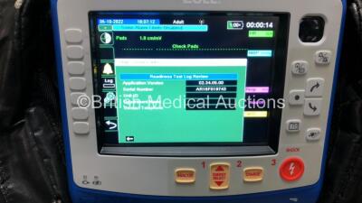 Zoll X Series Monitor/Defibrillator Including ECG, SPO2, NIBP, CO2 and Printer Options with 1 x Sure Power II Battery, 1 x NIBP Cuff and Hose, 1 x 4 Lead ECG Lead, 1 x 6 Lead ECG Lead, 1 x Paddle Lead and 1 x SPO2 Finger Sensor in Carry Bag (Powers Up and - 3