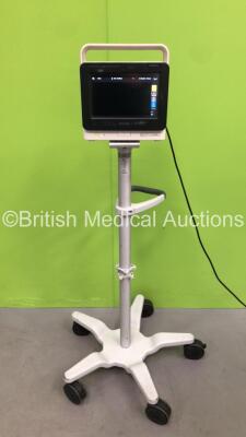 Philips IntelliVue MX400 Patient Monitor Software Revision L.01.12 on Stand *Mfd 2015* (Powers Up with Missing and Damaged Casing - See Photo)