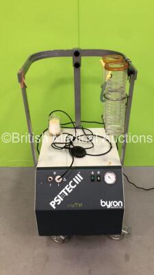 Byron Medical PSI-Tec III Suction Trolley with Suction Cups (Powers Up) *S/N 03-055103*