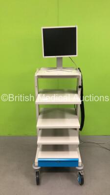 Stack Trolley with Monitor (Powers Up)