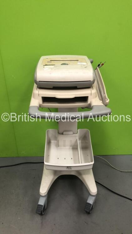 Philips PageWriter Trim I ECG Machine on Stand with 10 Lead ECG Leads (Powers Up)