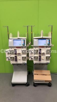 2 x Fresenius Multifiltrate Dialysis Machines Version 5.2, 5.2 (Both Power Up)