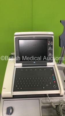 GE MAC 5500 ECG Machine on Stand (Draws Power Blank Display-See Photo) *SN SCD08051391PA - 2