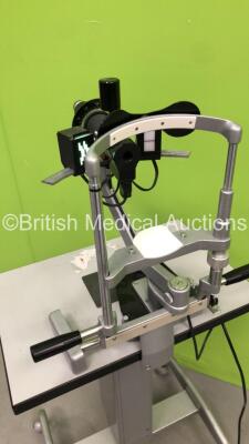 Haag Streit Bern Keratometer on Motorised Table (Powers Up with Damage to Runners) - 4