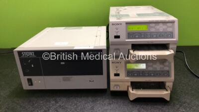 Job Lot Including 1 x Karl Storz 200960 20 AIDA Control Unit and 2 x Sony UP-21MD Color Video Printers (All Power Up)