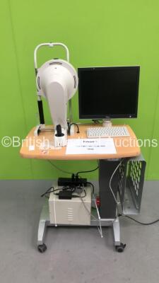 Oculus Pentacam Type 70700 Anterior Eye Segment Tomography System on Stand with Monitor and Keyboard (Hard Drive Removed) *SN 4802 7080*