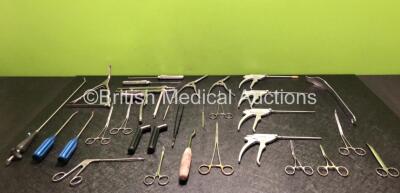 Job Lot of Various Surgical Instruments Including 4 x Dyonics Punch Instruments