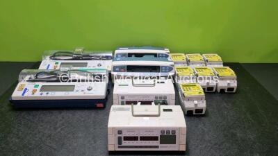 Job Lot Including 3 x CME Medical Bodyguard 545 Epidural Infusion, 2 x Alaris GH Carefusion Syringe Pumps, 2 x CareFusion / Cardinal Health IVAC PCAM Syringe Pumps and 2 x Volumed VP7000 Volumetric Pump