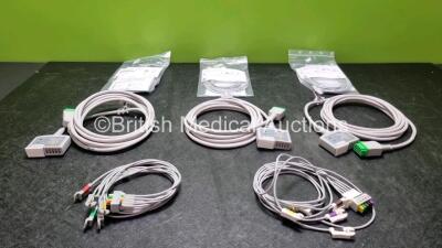 26 x GE 5 lead ECG Leads and 26 x GE ECG Lead Patch Cables