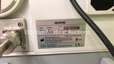 Aeonmed VG70 Ventilator Software Version 2.00, Running Hours 0 h 8m with 1 x Hose on Stand *Mfd 06/2020 * (Powers Up) - 5