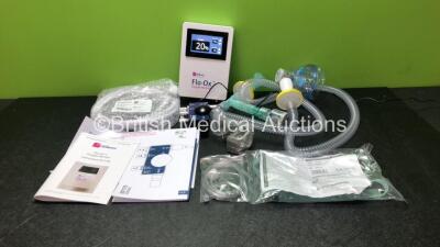 Oxford Optronix Flo-Ox Oxygen Monitor with Accessories Including Flow Generator, User Manual, Hose, Power Supply and 1 x Circuit Sets (Powers Up)