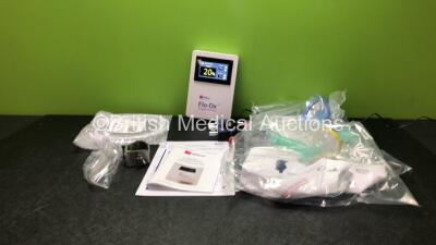 Oxford Optronix Flo-Ox Oxygen Monitor with Accessories Including Flow Generator, User Manual, Hose, Power Supply and 1 x Circuit Sets (Powers Up)