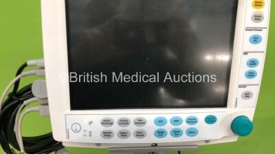 Job Lot Including 1 x Criticare SpO2/ComfortCuff Monitor on Stand (Power Up), 1 x Datascope Accutorr Plus Patient Monitor on Stand (Powers Up), 1 x Welch Allyn Series 2500 Patient Monitor on Stand (No Power) and 1 x Blood Pressure Meter on Stand *SN A7160 - 9