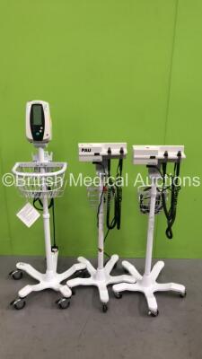 Job Lot Including 2 x Welch Allyn Ophthalmoscopes on Stand, 1 x Welch Allyn Series 420 Patient Monitor on Stand (All Power Up) *N/A*