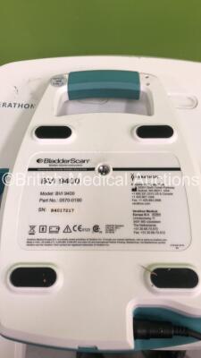 2 x Verathon BVI 9400 Bladder Scanners with 1 x AC Power Supply and 2 x Transducer / Probes on Stands (Both Untested Due to Missing Batteries) *SN B4017217* - 4