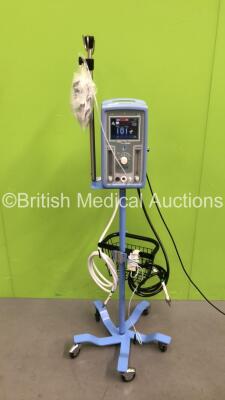 Viasys Healthcare Infant Flow SiPAP Unit on Stand with Hoses (Powers Up )