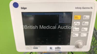 Job Lot Including 1 x Drager Infinity Gamma XL Monitor on Stand with Various Leads, 1 x GE Dinamap PRO 400 Patient Monitor on Stand and 1 x Anetic Aid 4000 Series Tourniquet on Stand (All Power Up) *SN 5515496367, 2332* - 2