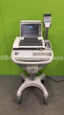 GE MAC 5500 HD ECG Machine on Trolley with Lead (Powers Up) *SCD10430938PA*