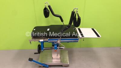 Chas.F.Thackray Operating Table, Mechanically Operated with Accessories and Missing Cushion (Tested Working) *B2-01 242*