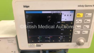 Drager Fabius Anaesthesia Machine with Drager Infinity Gamma XL Monitor with Power Supply, Drager Scio Four Oxi plus with Power Supply and Various Accessories (Powers Up) - 2