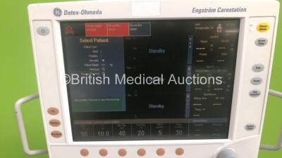 GE Engstrom Carestation Ventilator Version 06.01 on Stand - Running Hours 81550 with Accessories (Powers Up) *S/N CBCLO1163* - 2