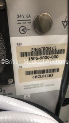 GE Engstrom Carestation Ventilator Version 06.01 on Stand - Running Hours 81550 with Accessories (Powers Up) *S/N CBCLO1163* - 6