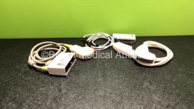 Job Lot Including 1 x Toshiba PVQ-375A Ultrasound Transducer / Probe, 1 x GE 3C Ultrasound Transducer / Probe *Mfd - Oct 2003* and 1 x Siemens Acuson Aux CW Transducer / Probe (All Untested)