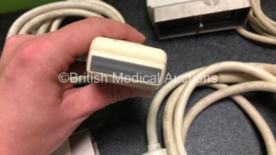 Job Lot Including 1 x Philips L12-5 Linear Array Ultrasound Transducer / Probe, 1 x Dynamic Imaging L5-10MHz Ultrasound Transducer / Probe, 1 x GE LA39 Ultrasound Transducer / Probe, 1 x GE 10L Ultrasound Transducer / Probe, 1 x GE 7S Ultrasound Transduce - 8