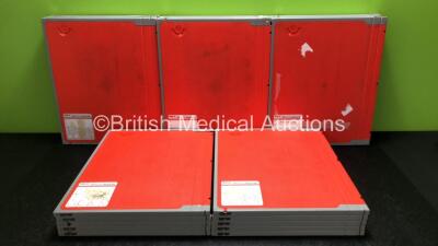 25 x AGFA CR MD4.0R 35 x 43 X-Ray Cassettes (Some with Damage to Casing)