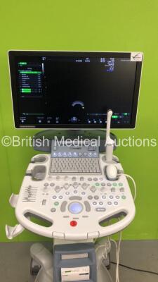 GE Voluson S8 BT16 Flat Screen Ultrasound Scanner *S/N VS8002316* **Mfd 11/2017** Software Version SPC310 (16.0.7.2620) with 2 x Transducers / Probes (RAB6-RS Ref H48691LP *Mfd 04/2020* and IC9-RS Ref H48691PJ *Mfd 11/2017*) and Sony UP-D898 Digital Graph - 3