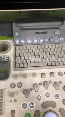 GE Voluson S8 BT16 Flat Screen Ultrasound Scanner *S/N VS8002316* **Mfd 11/2017** Software Version SPC310 (16.0.7.2620) with 2 x Transducers / Probes (RAB6-RS Ref H48691LP *Mfd 04/2020* and IC9-RS Ref H48691PJ *Mfd 11/2017*) and Sony UP-D898 Digital Graph - 6