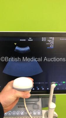 GE Voluson S8 BT16 Flat Screen Ultrasound Scanner *S/N VS8002316* **Mfd 11/2017** Software Version SPC310 (16.0.7.2620) with 2 x Transducers / Probes (RAB6-RS Ref H48691LP *Mfd 04/2020* and IC9-RS Ref H48691PJ *Mfd 11/2017*) and Sony UP-D898 Digital Graph - 10