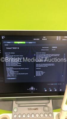 GE Voluson S8 BT16 Flat Screen Ultrasound Scanner *S/N VS8002316* **Mfd 11/2017** Software Version SPC310 (16.0.7.2620) with 2 x Transducers / Probes (RAB6-RS Ref H48691LP *Mfd 04/2020* and IC9-RS Ref H48691PJ *Mfd 11/2017*) and Sony UP-D898 Digital Graph - 11