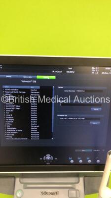 GE Voluson S8 BT16 Flat Screen Ultrasound Scanner *S/N VS8002316* **Mfd 11/2017** Software Version SPC310 (16.0.7.2620) with 2 x Transducers / Probes (RAB6-RS Ref H48691LP *Mfd 04/2020* and IC9-RS Ref H48691PJ *Mfd 11/2017*) and Sony UP-D898 Digital Graph - 14