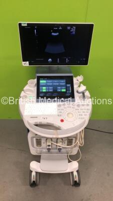 GE Voluson E8 BT16 Flat Screen Ultrasound Scanner *S/N E33797* **Mfd 06/2016** Software Version EC310 (16.0.2.2402) with 2 x Transducers / Probes (C4-8-D Ref 5336340 *Mfd 06/2016* and RAB6-D Ref H48681MG *Mfd 07/2016*) and Sony UP-D898MD Digital Graphic P - 28