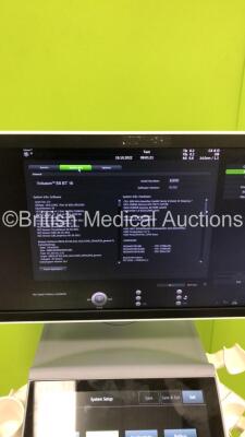 GE Voluson E8 BT16 Flat Screen Ultrasound Scanner *S/N E33797* **Mfd 06/2016** Software Version EC310 (16.0.2.2402) with 2 x Transducers / Probes (C4-8-D Ref 5336340 *Mfd 06/2016* and RAB6-D Ref H48681MG *Mfd 07/2016*) and Sony UP-D898MD Digital Graphic P - 39