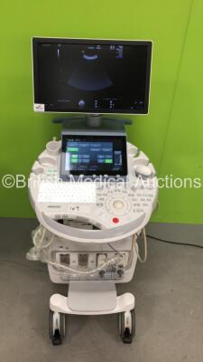 GE Voluson E8 BT16 Flat Screen Ultrasound Scanner *S/N E33717* **Mfd 06/2016** Software Version EC310 (16.0.2.2402) with 2 x Transducers / Probes (RAB6-D Ref H48681MG *Mfd 06/2016* and IC%-9-D Ref 5492351 *Mfd 11/2017*) and Sony UP-D898 Digital Graphic Pr