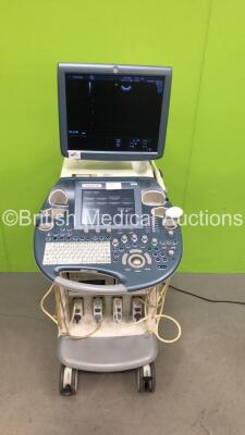 GE Voluson E8 Expert Flat Screen Ultrasound Scanner *S/N D05429* **Mfd 01/2009 ** Software Version 9.0.7.2646 with 4 x Transducers / Probes (IC5-9-D Ref 5194434 *Mfd 03/2009* / RAB2-5-D *Mfd 2007* / ML6-15-D Ref 5199103 *Mfd 04/2012* and AB2-7-D), Sony UP